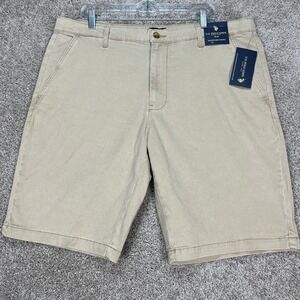U.S. Polo Assn. Hartford Beige Shorts Men's 38 Flat Front‎ Khaki Summer NEW